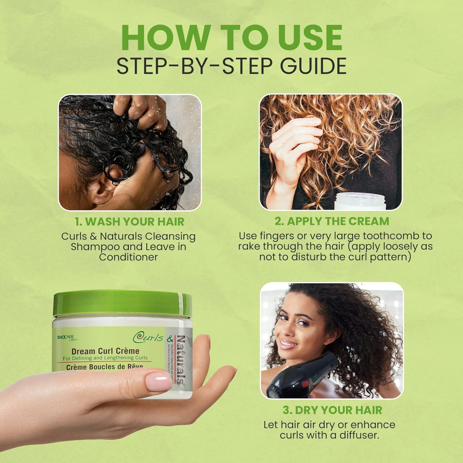 BioCare Curls And Naturals Dream Curl Creme 340g