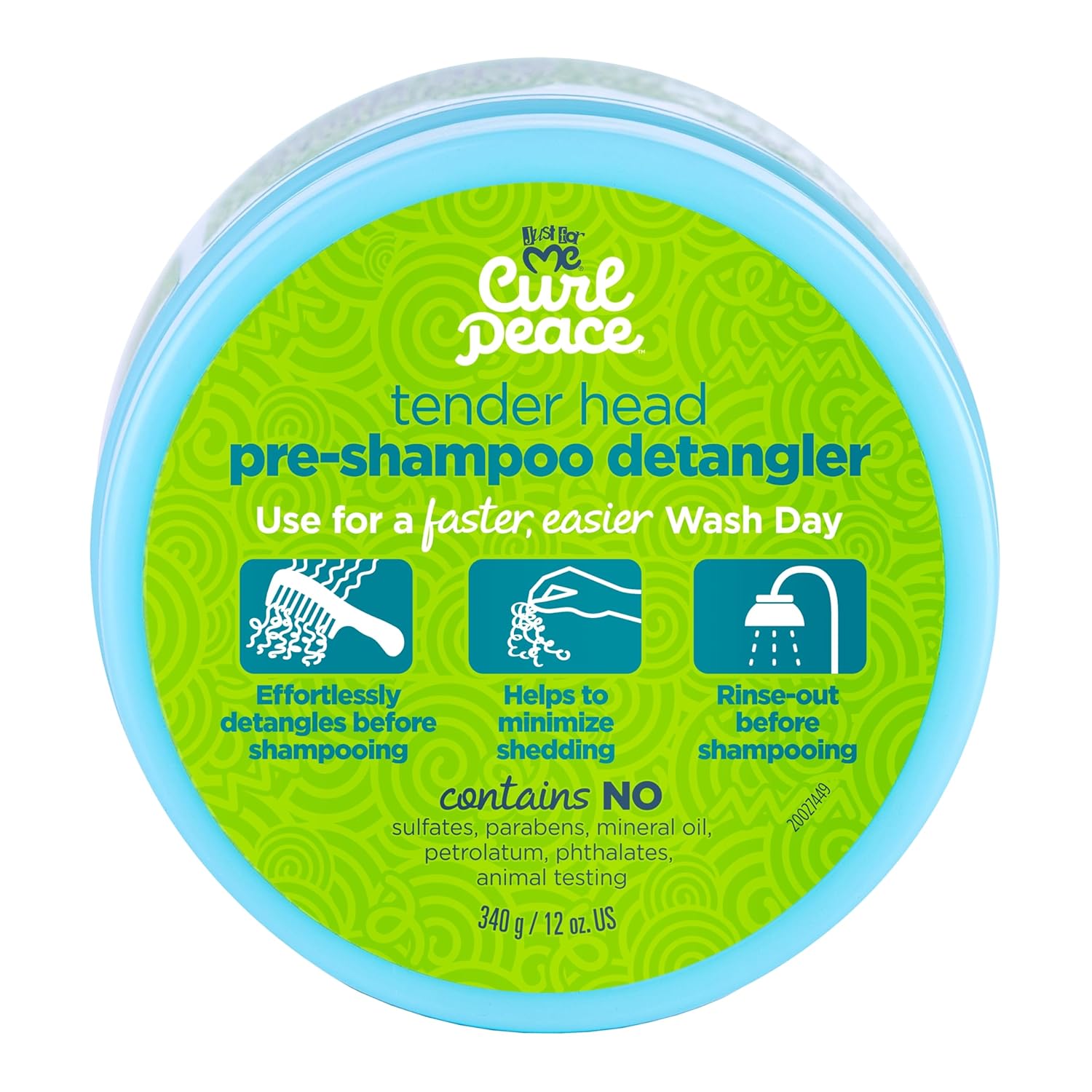 Just For Me Curl Peace Tender Head Pre Shampoo Detangler 340g