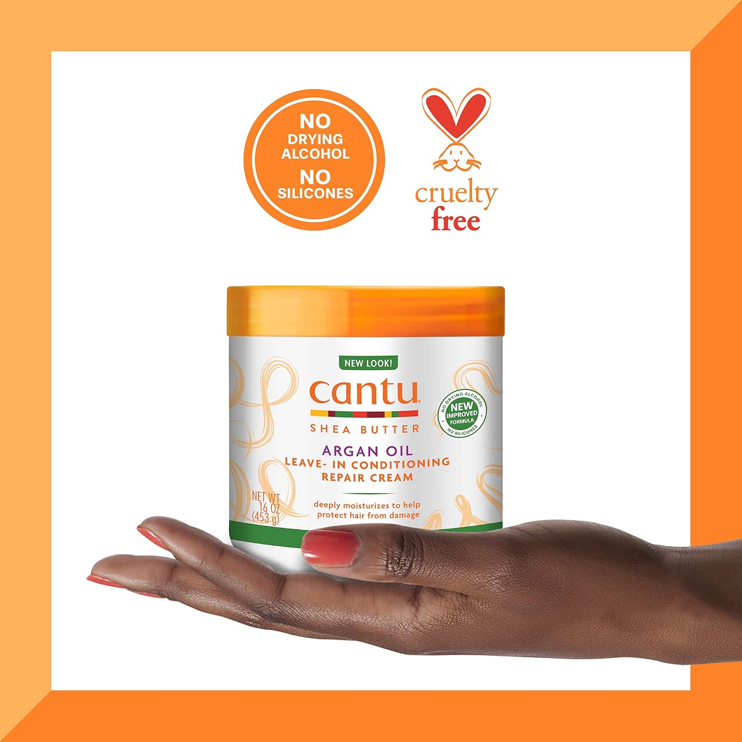 Cantu Argan Oil Leave In Conditioning Repair Cream 453g