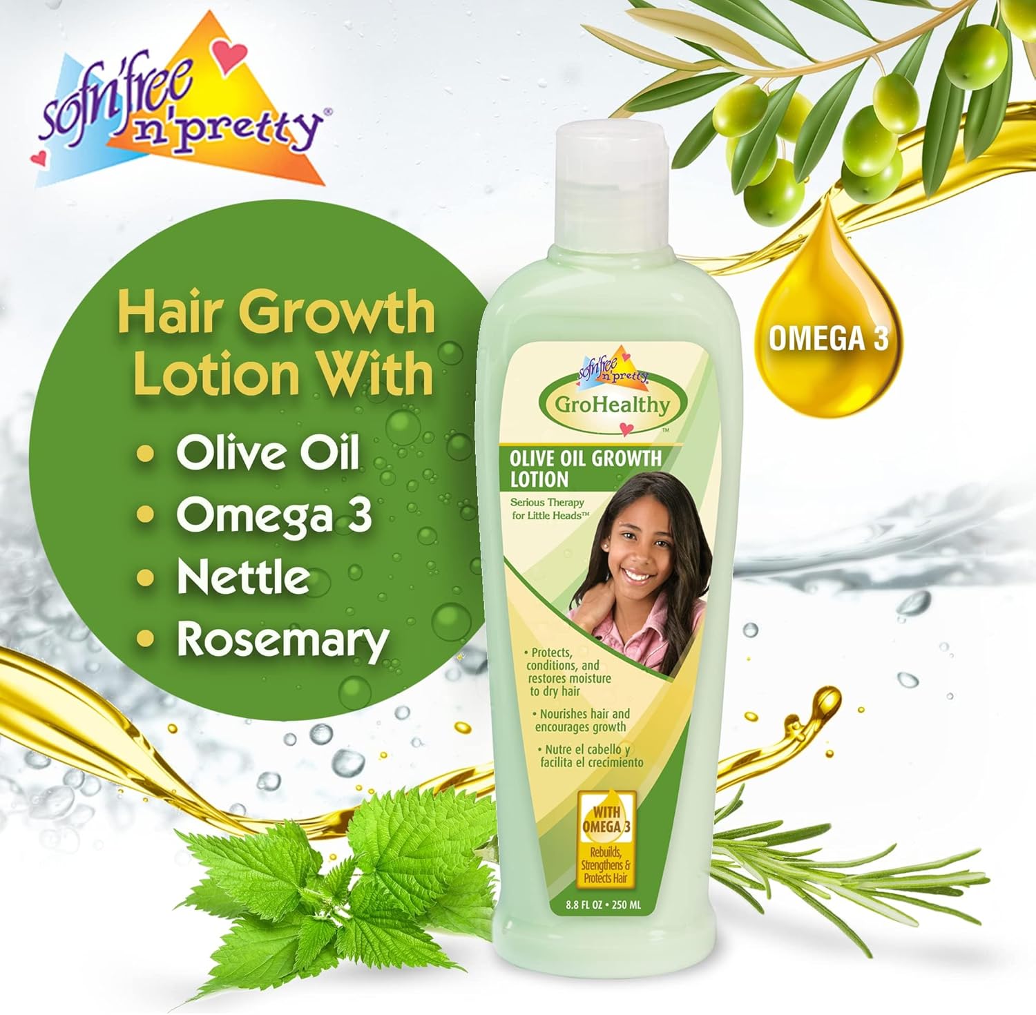 Sof n Free Gro Healthy Olive Oil Growth Lotion 250ml