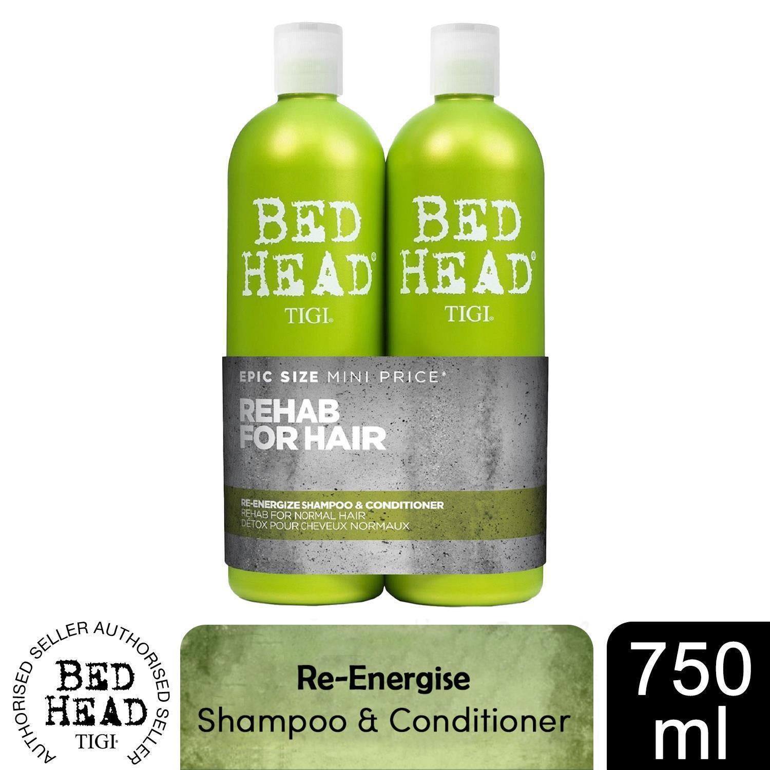 Bed Head by Tigi Urban Antidote Re-Energise Teen Shampoo & Conditioner Duo 750ml