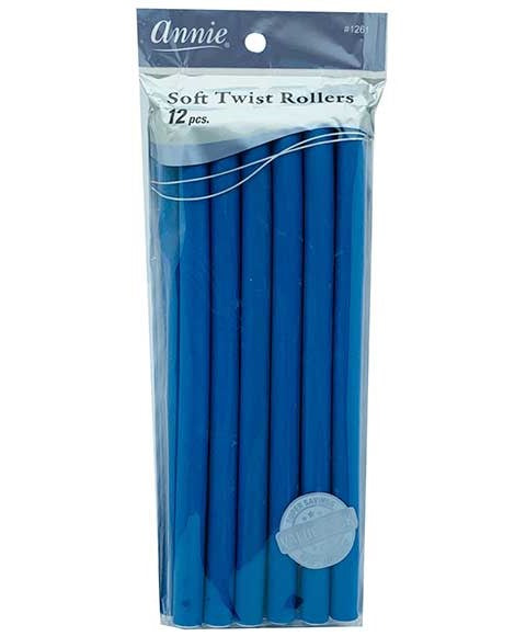 Annie Soft Twist Rollers Blue 1261