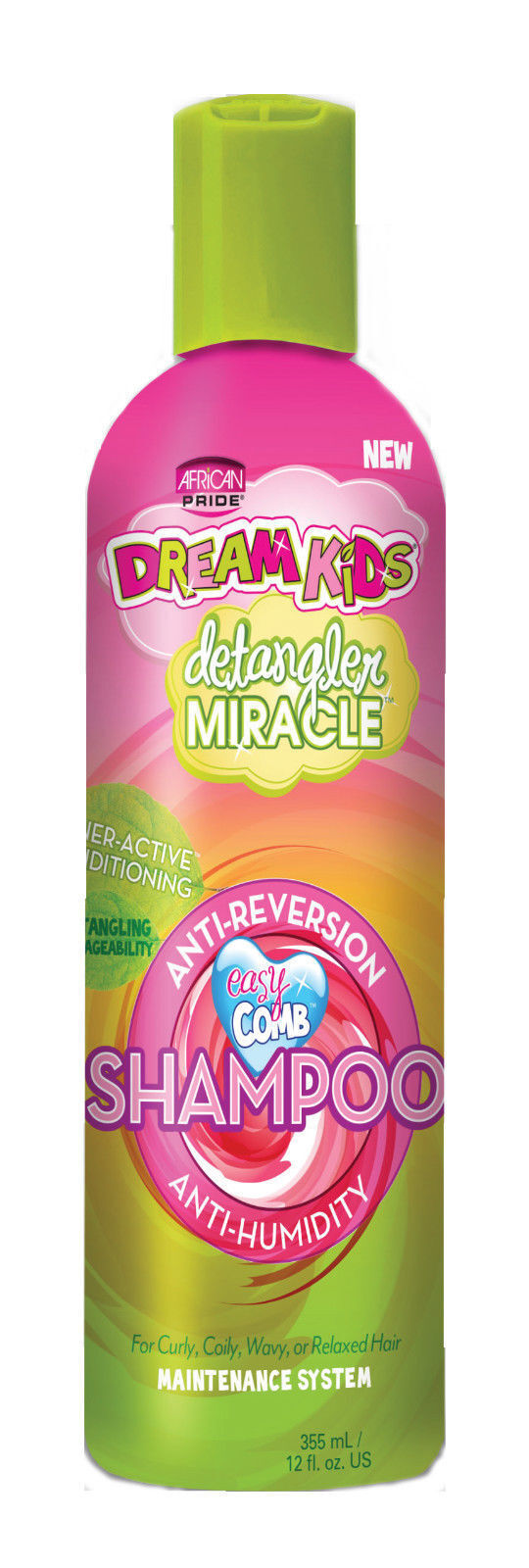 African Pride Dream Kids Detangler Miracle Anti Humidity& Reversion Shampo 355ml