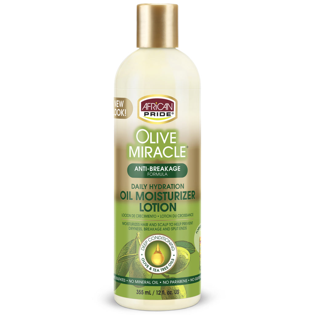 African Pride Olive Miracle Maximum Strengthening Moisturizer Lotion 355ml