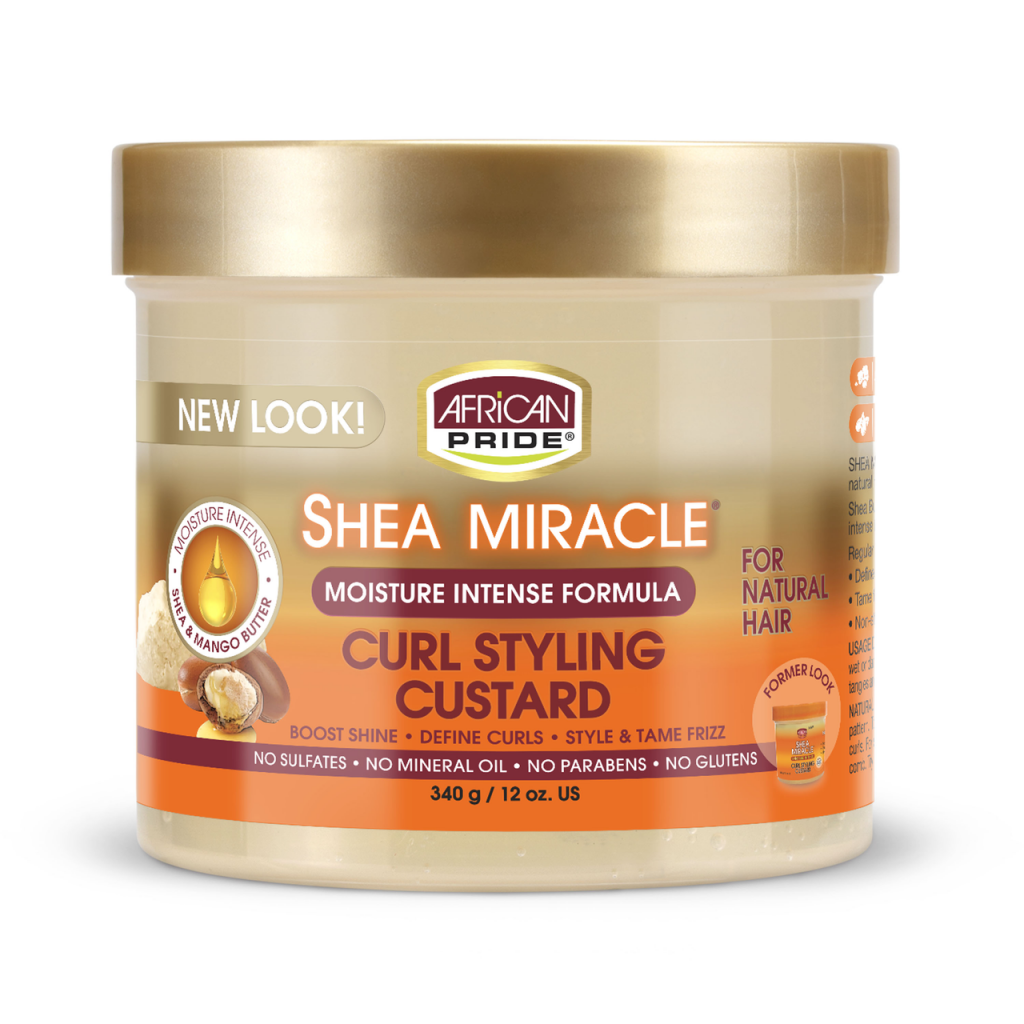 African Pride Shea Butter Miracle Moisture Intense Curl Styling Custard 340g