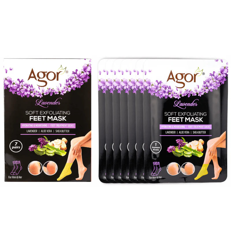 Agor Lavender Soft Exfoliating Feet Mask