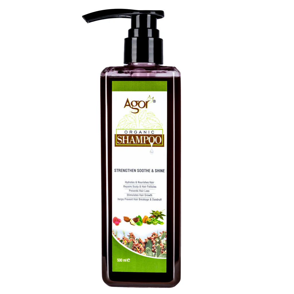 Agor Organic Strengthen Soothe And Shine Shampoo 500ml