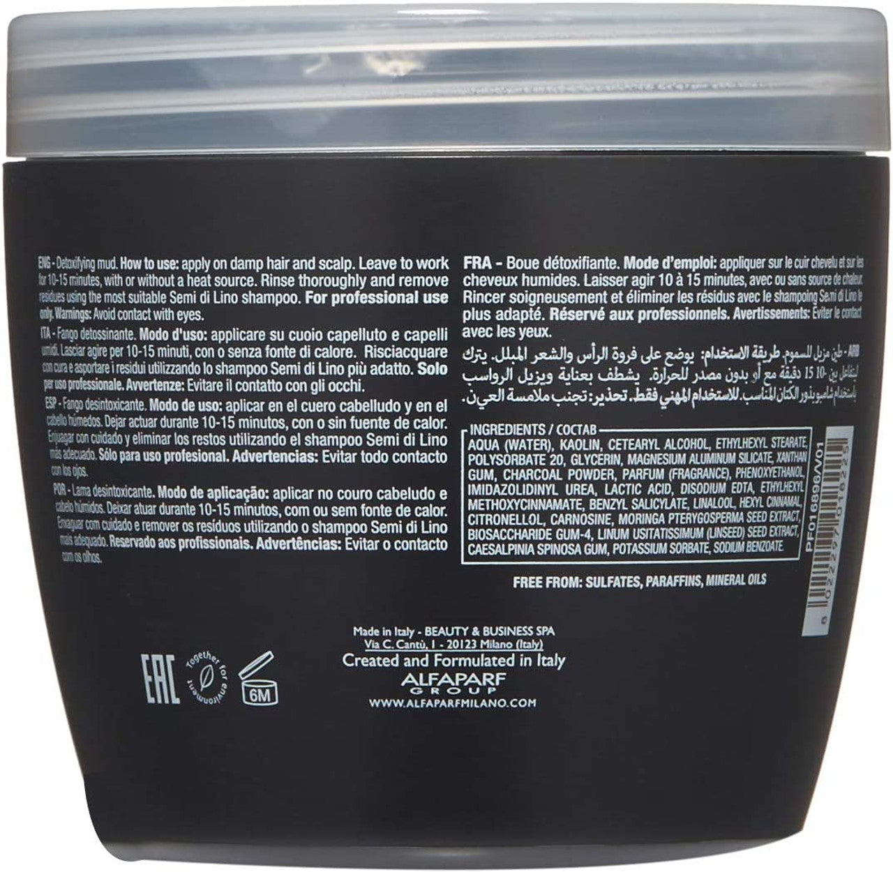 Alfaparf Milano Semi Dilino Sublime Detoxifying Mud 500ml