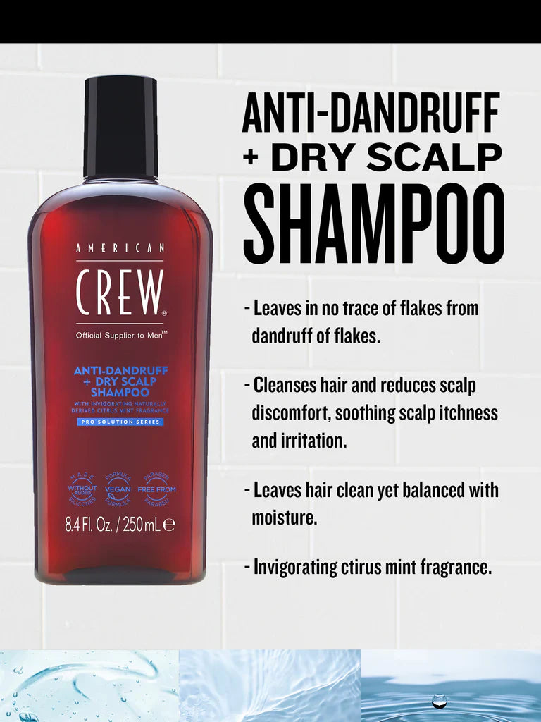 American Crew Anti-Dandruff + Dry Scalp Shampoo 250ml