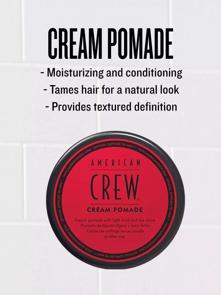 American Crew CREAM POMADE For Natural Low Shine Hold 85g