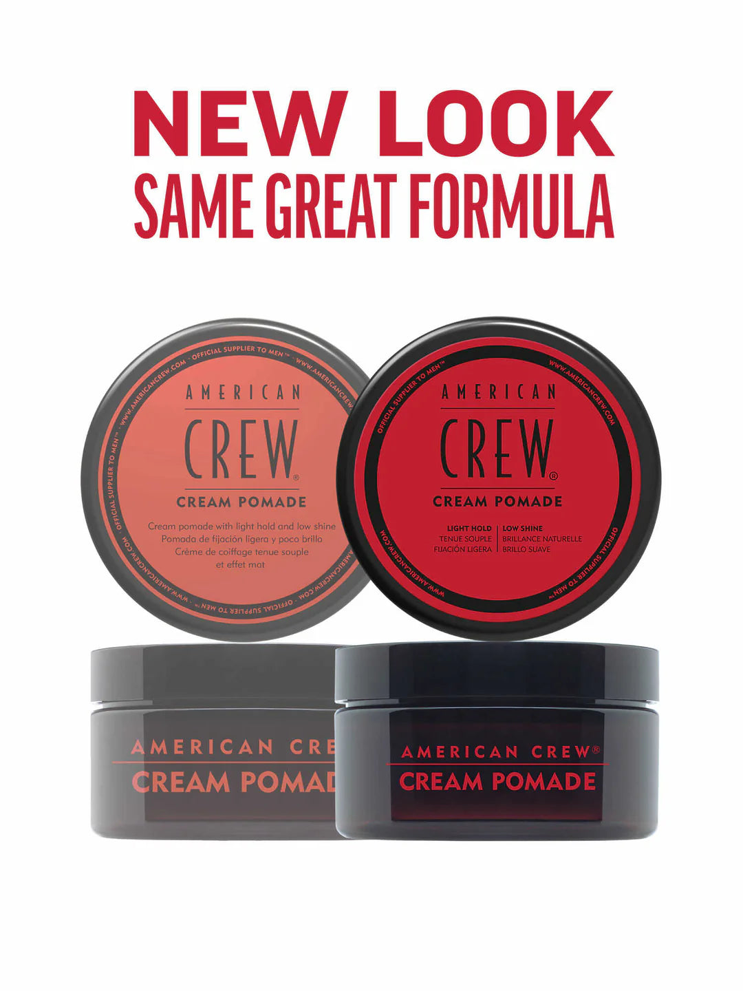 American Crew CREAM POMADE For Natural Low Shine Hold 85g