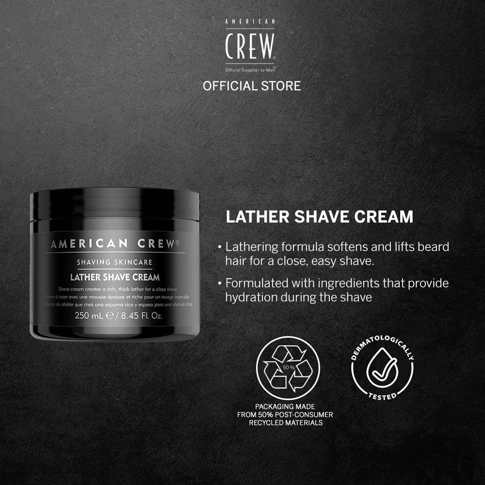 American Crew Shaving Skincare Lather Shave Cream 250ml