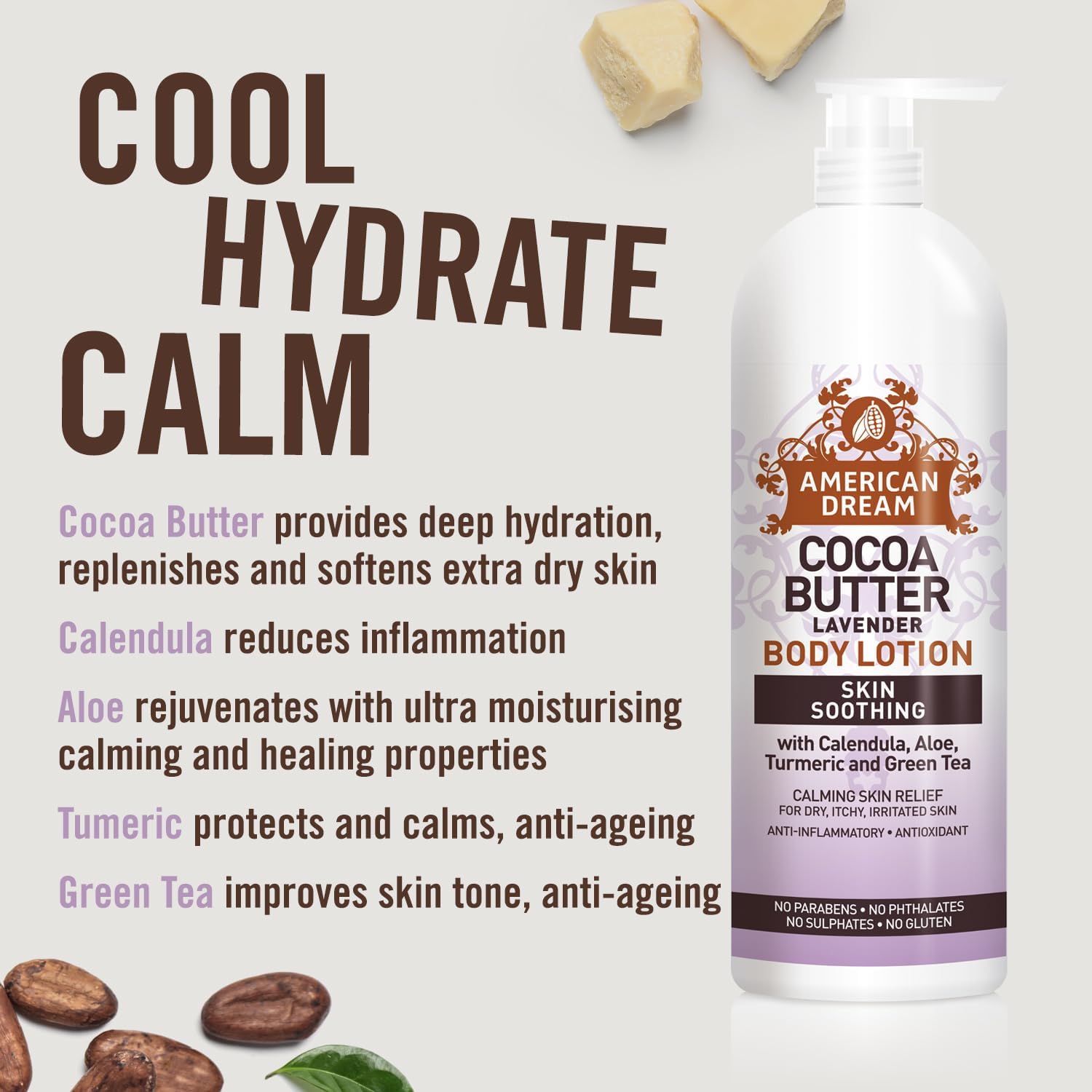 American Dream Cocoa Butter Body Lotion Lavender 473ml