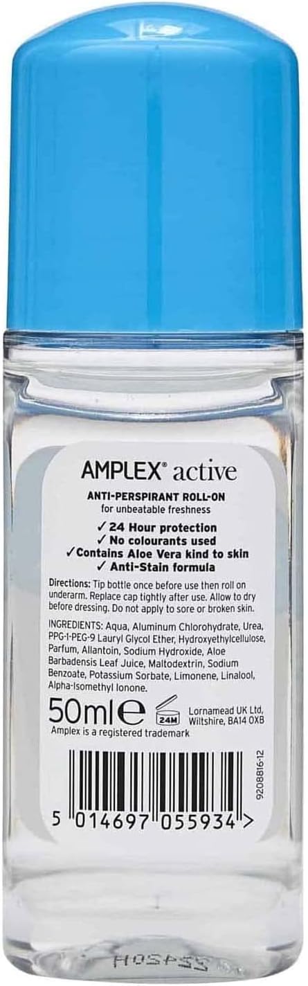 Amplex Active Anti-Perspirant Deodorant Roll-On 50ml