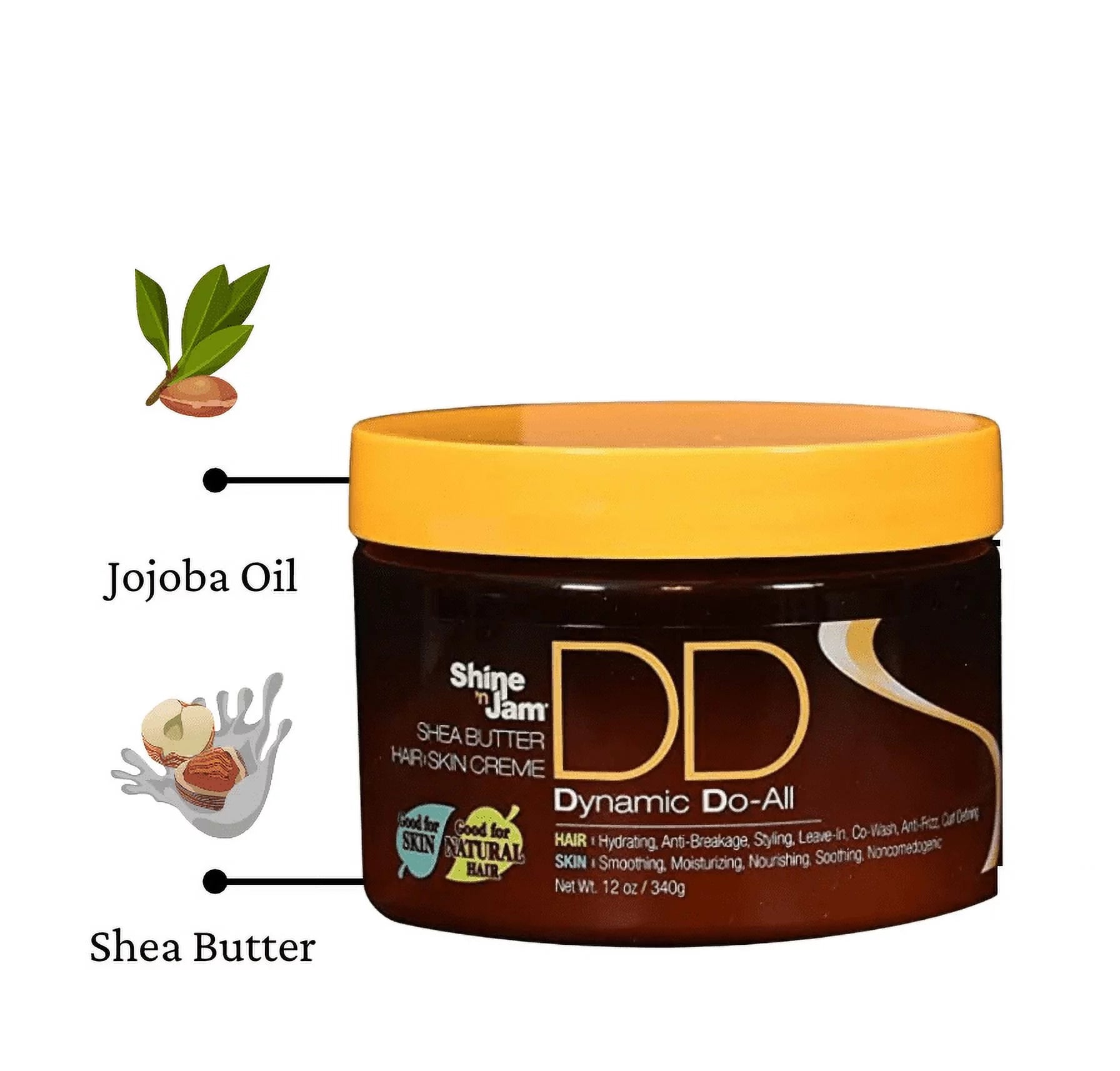 Ampro Shine N Jam Dynamic Do All Shea Butter Hair Skin Creme 85g / 340g