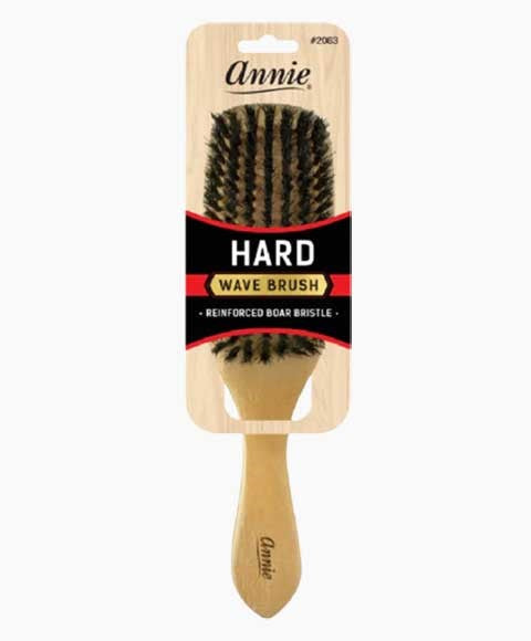 Annie  Reinforced Boar Bristle Hard Wave Brush 2063