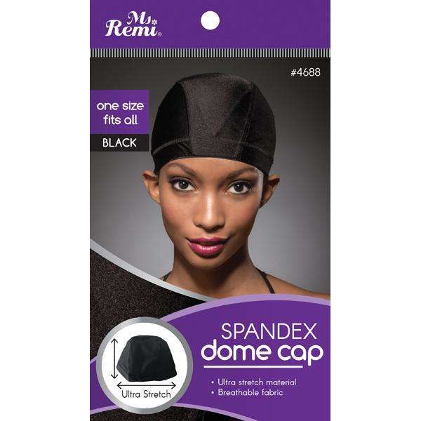 Annie Ms Remi Spandex Dome Cap Black 4688