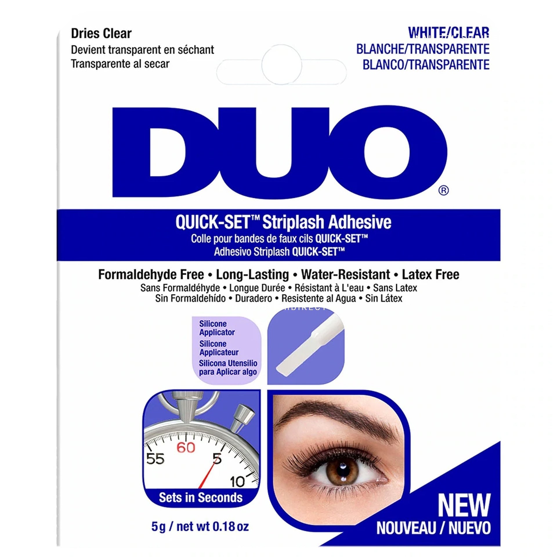 Ardell Duo Quick Set Clear Striplash Adhesive White 5g