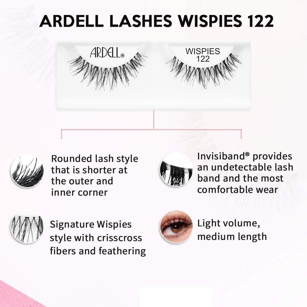 Ardell Lashes False Eyelashes Wispies 122 Black