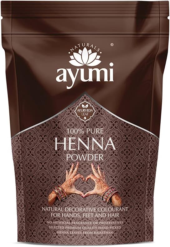 Ayumi Naturals 100 Percent Pure Henna Powder 200g