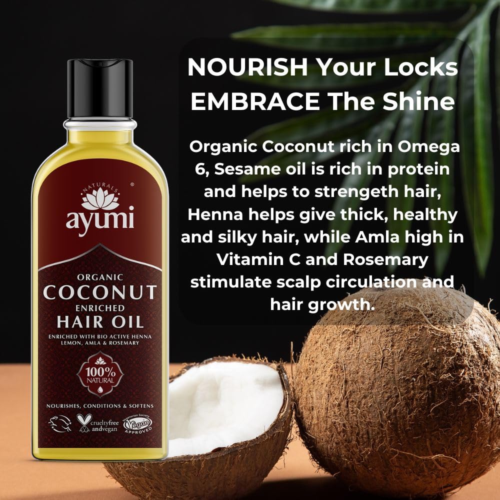 Ayumi Naturals Organic Coconut Hair Oil 150ml