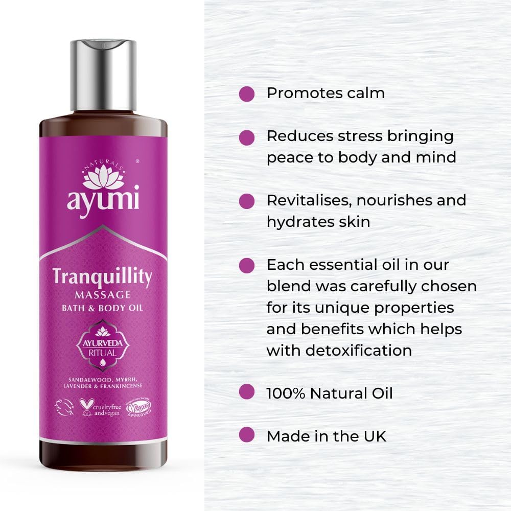 Ayumi Naturals Tranquility Massage Oil 250ml