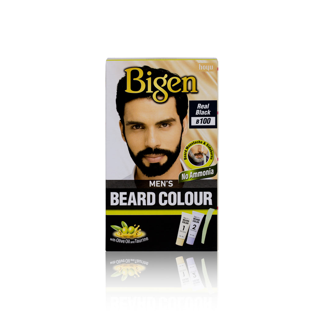 Bigen Mens Speedy Beard Colour Easy & Smooth Application B100 Real Black