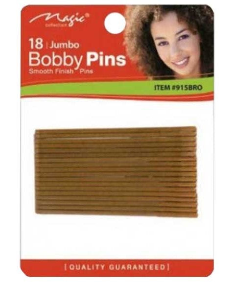 Bee Sales Jumbo Bobby Pins Brown