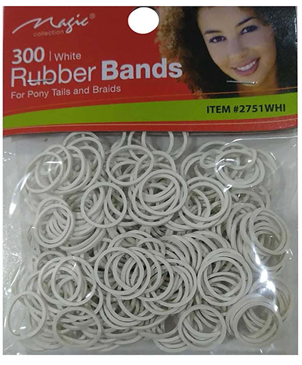 Bee Sales Rubber Bands White