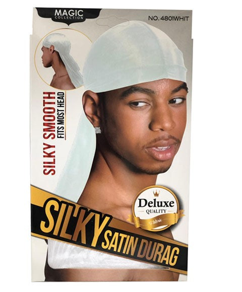 Bee Sales Magic Collection Silky Satin Durag 4801WHIT