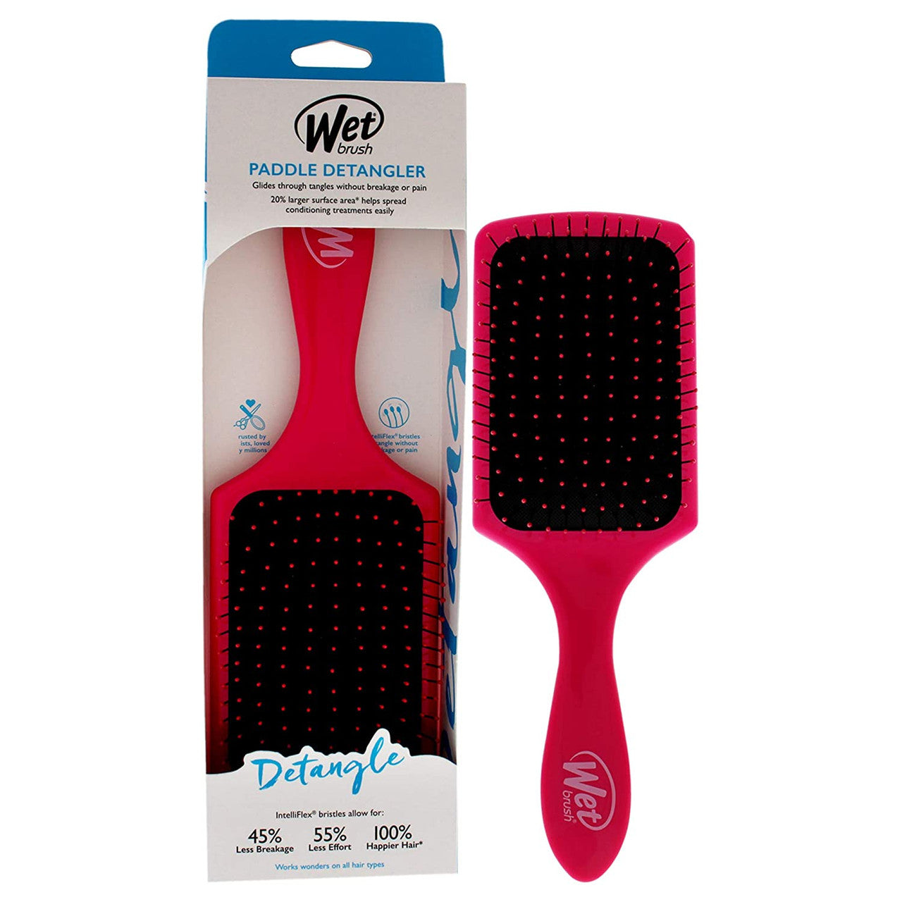 Wet Brush Wetbrush Paddle Detangler Bwr831 pink