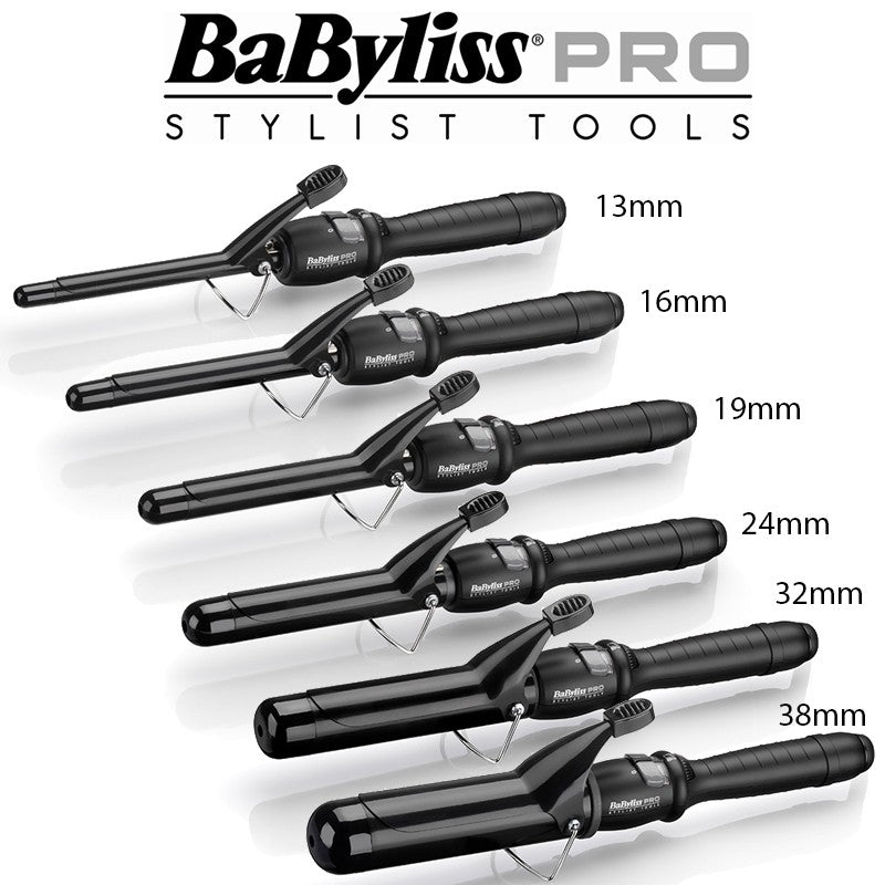 BaByliss Ceramic Dial A Heat Tong 38mm, 32mm, 24mm, 19mm, 16mm & 13mm