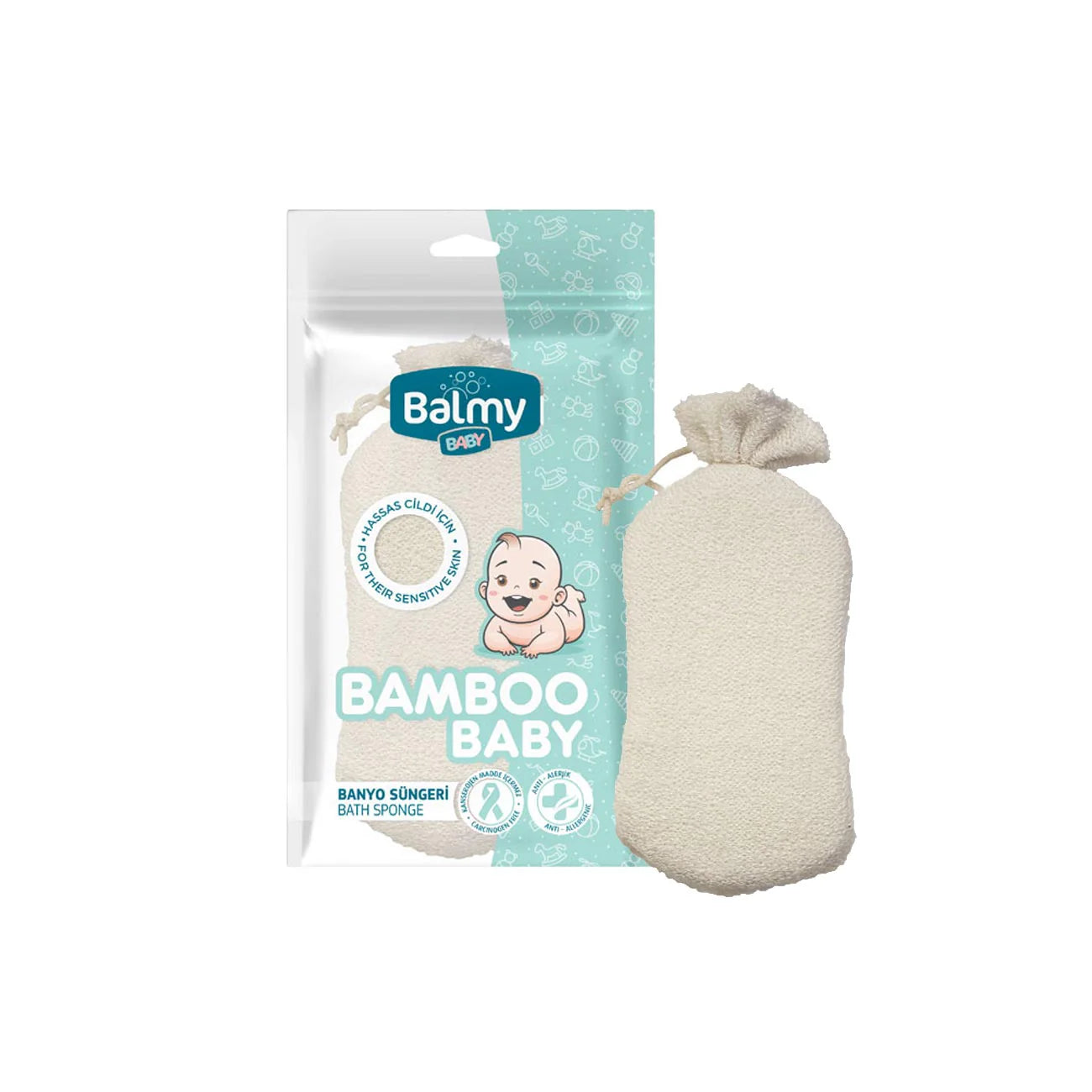 Balmy Naturel Bamboo Baby Bath Sponge