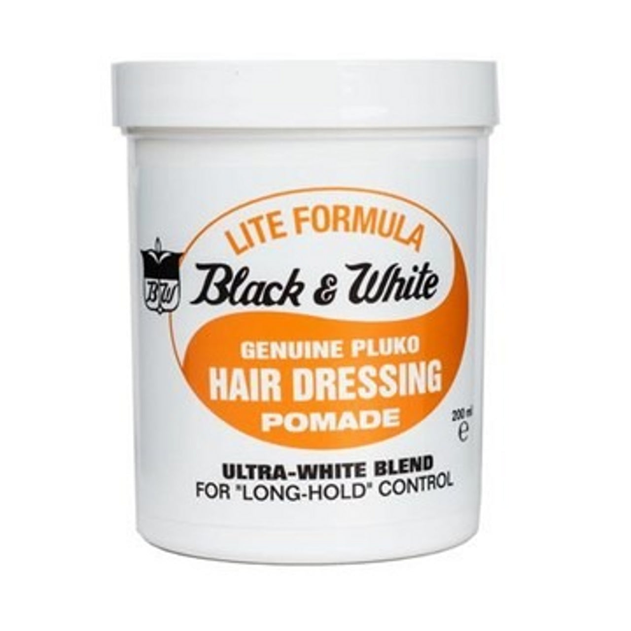 Black & White Hair Wax Genuine Hair Dressing Pomade Light Formula 200ml