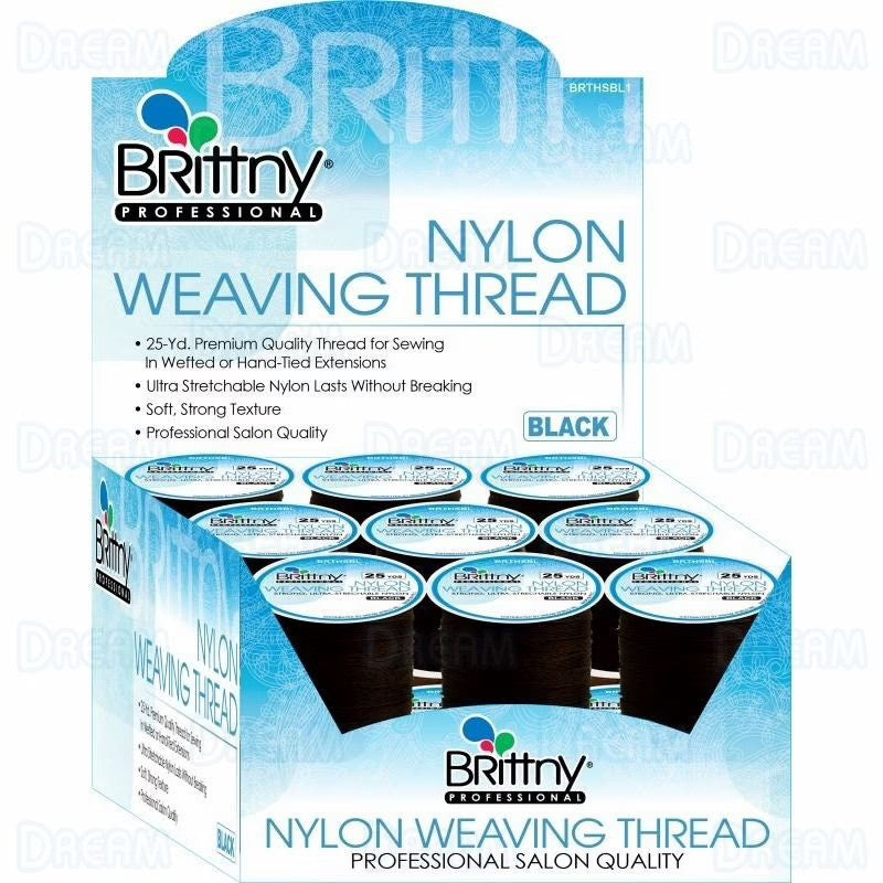 Brittny Nylon Weaving Thread Black 25 Yds