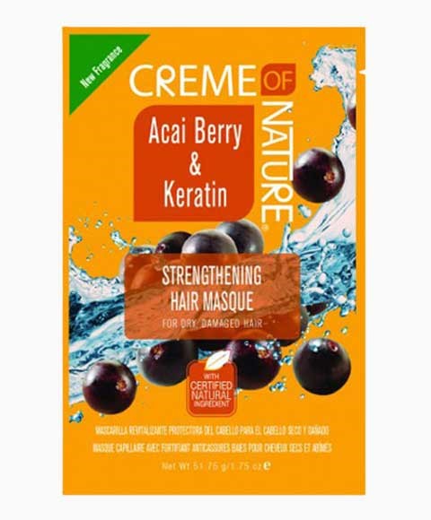 creme of nature Acai Berry And Keratin Hair Masque For Dry Damaged Hair