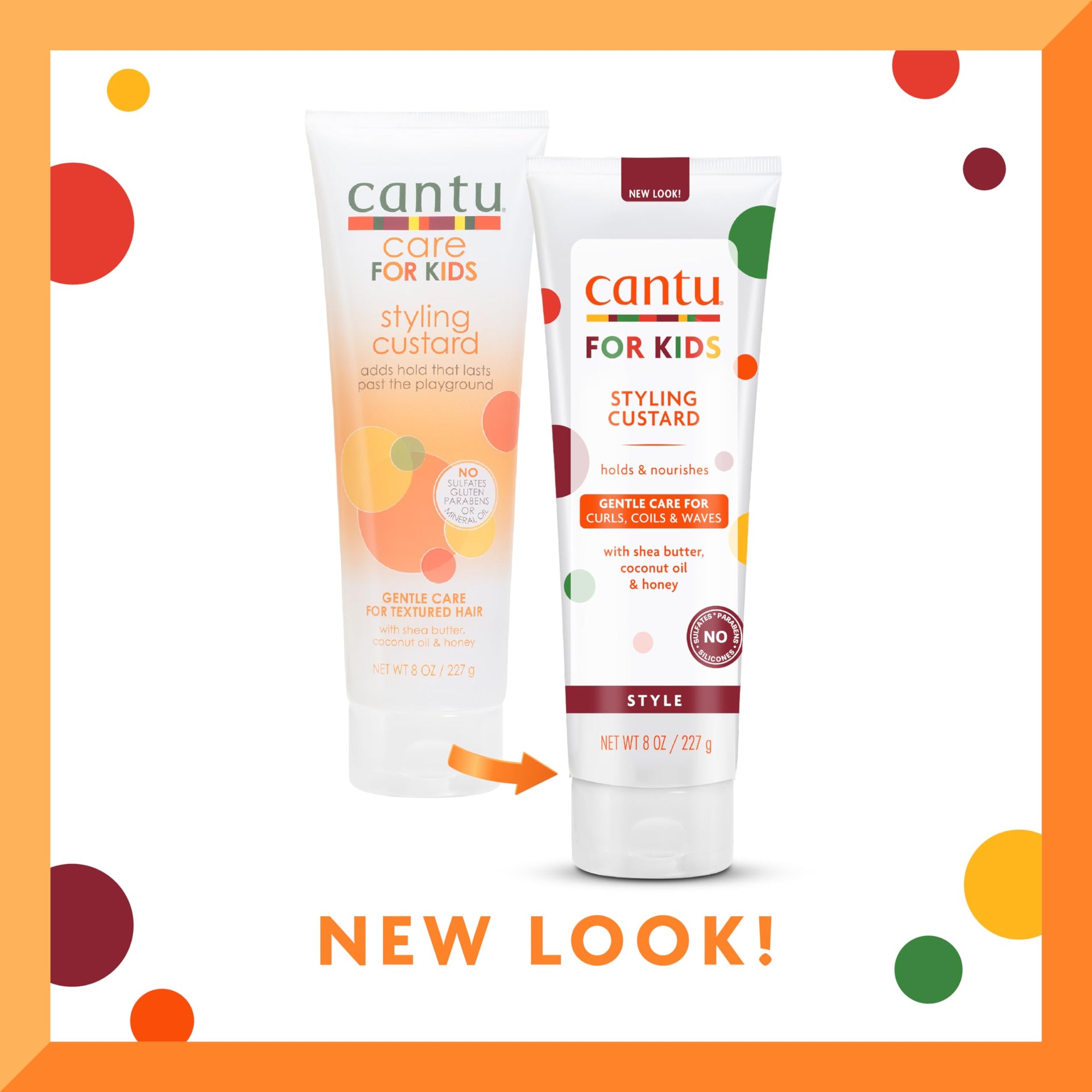 Cantu Care for Kids Styling Custard No Sulfates, Silicone & Parabens - 227g - Afro Hair Boutique