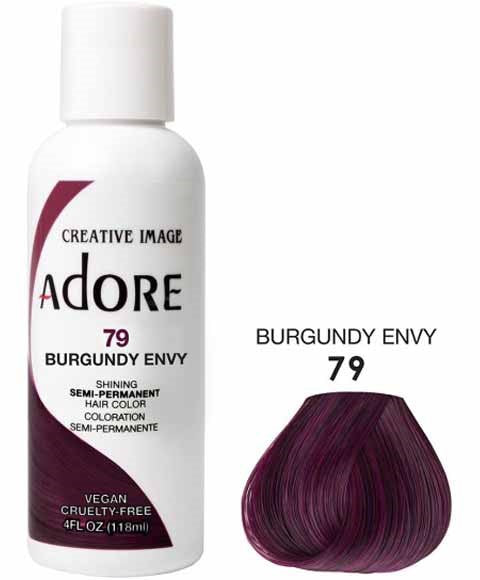 creative image Adore Shining Semi Permanent Hair Color Burgundy Envy