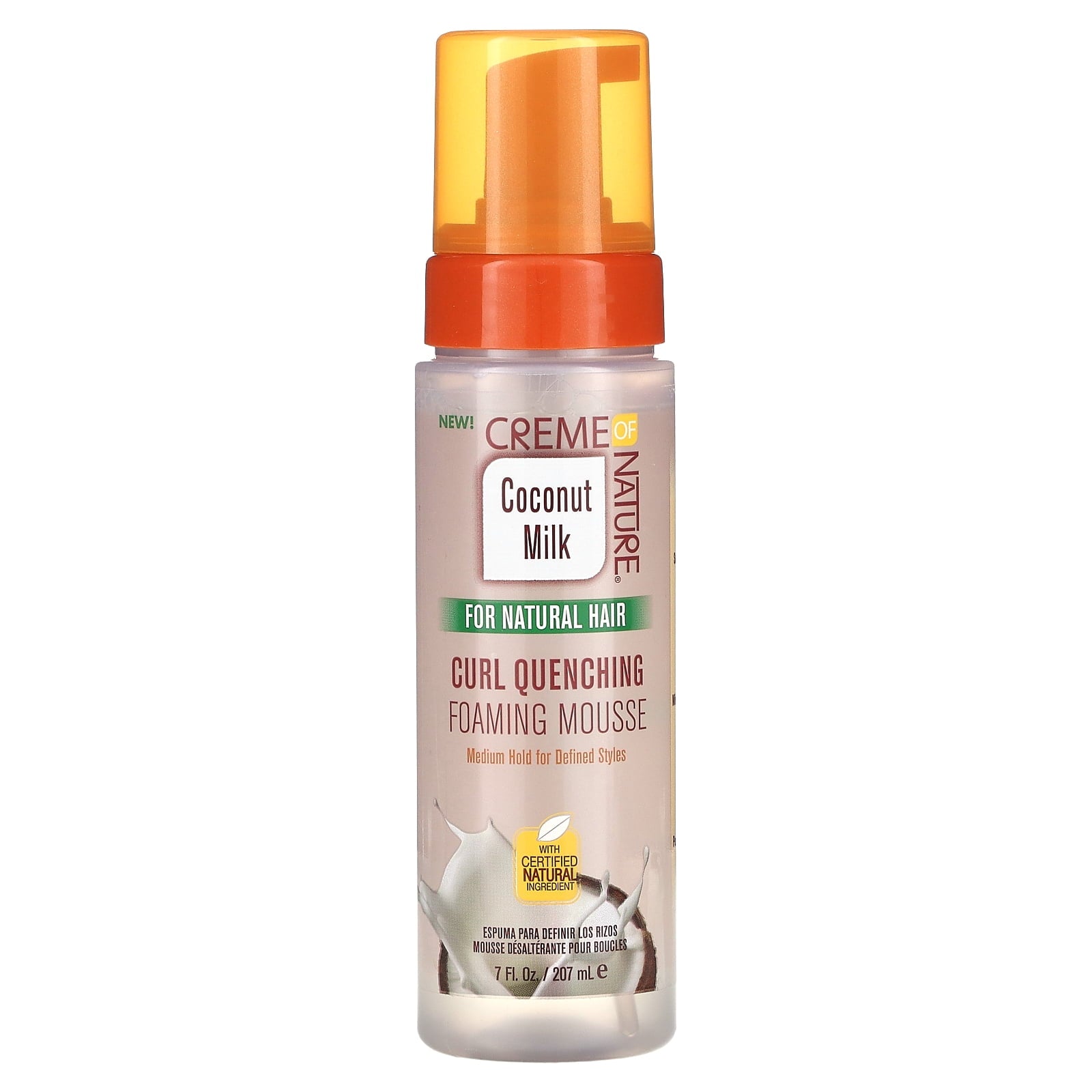 Creme Of Nature Coconut Milk Curl Quench Foaming Mousse 207ml