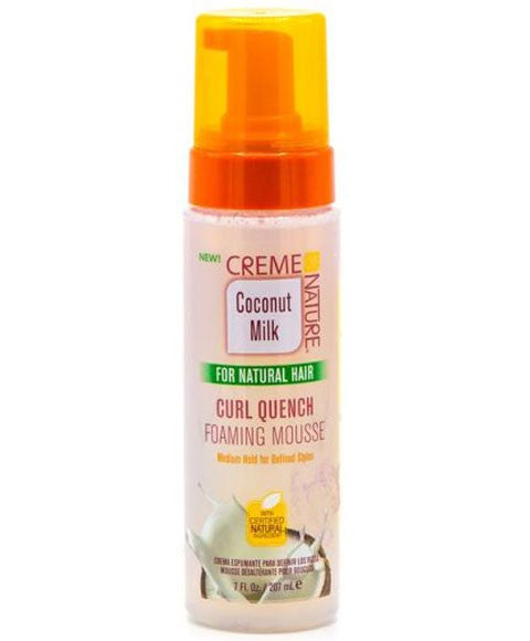 creme of nature Coconut Milk Curl Quench Foaming Mousse