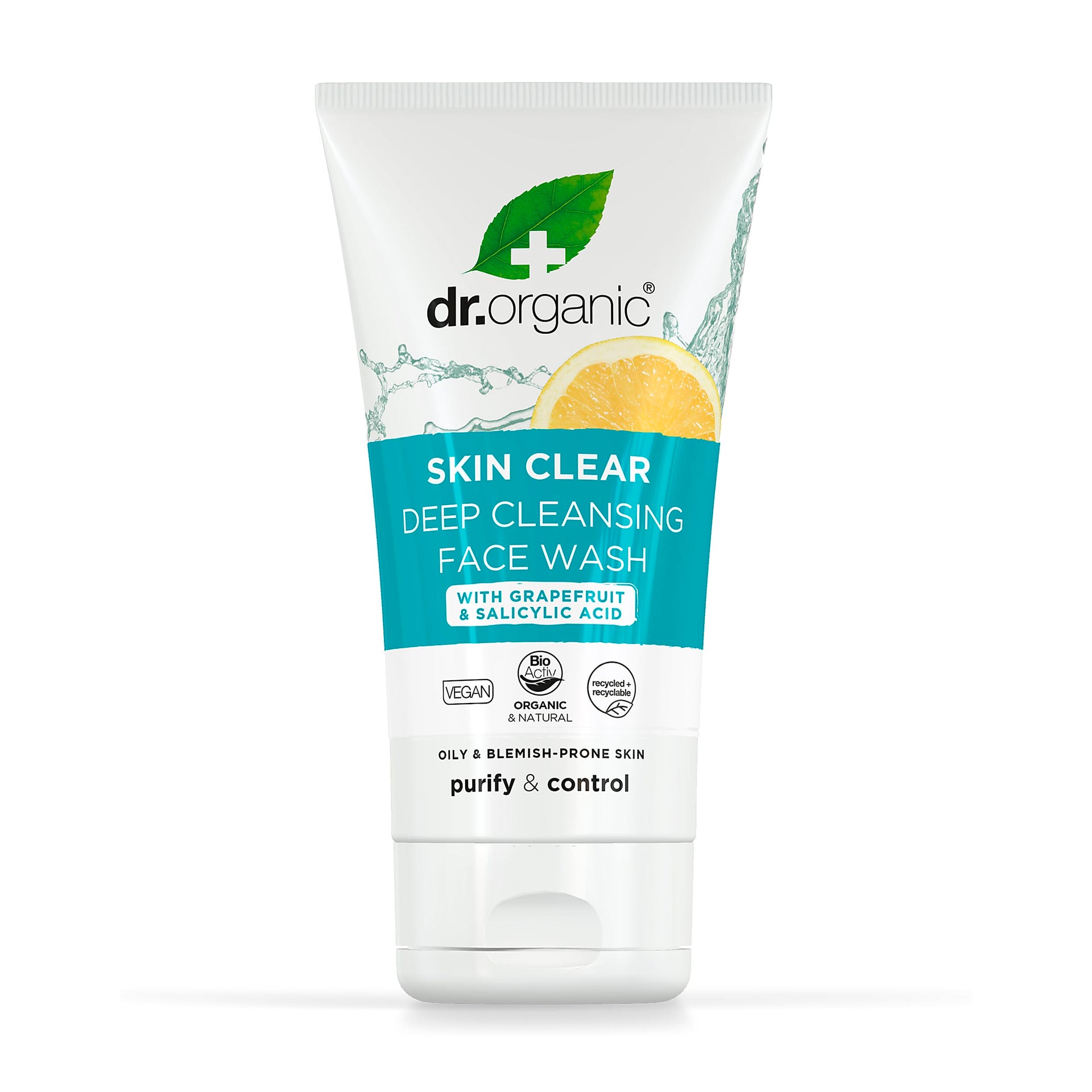 Dr Organic Skin Clear Organic Tea Tree Deep Pore Cleansing Face Wash 125ml