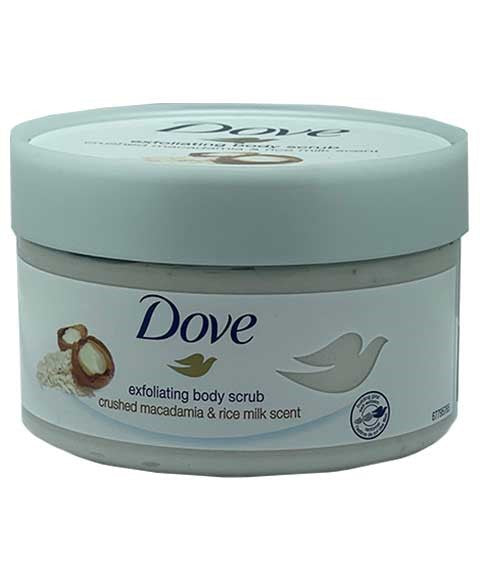 Dove Exfoliating Body Scrub With Macadamia And Rice Milk