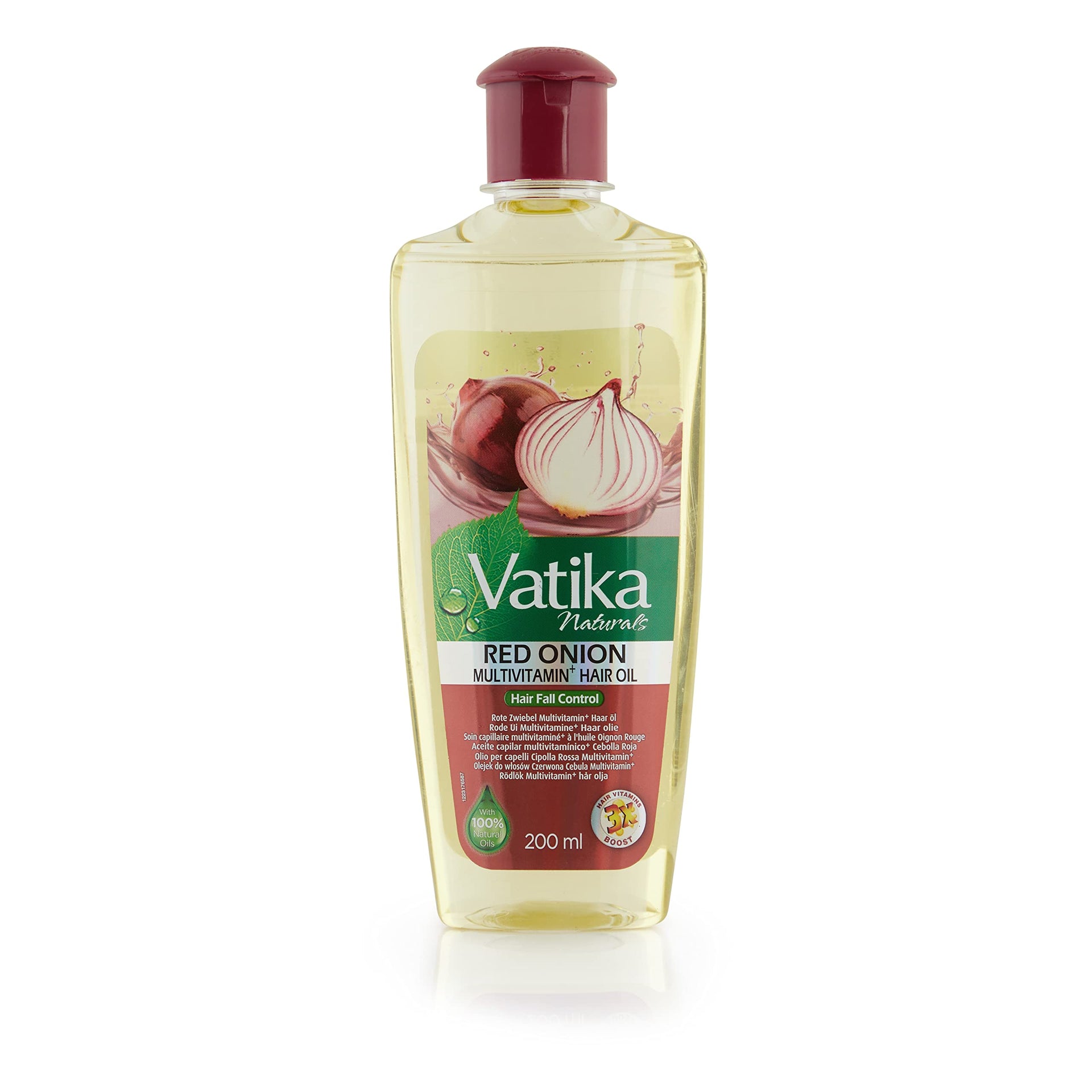 Dabur Vatika Naturals Red Onion Enriched Multivitamin Hair Oil-Hair Fall Control 200ml