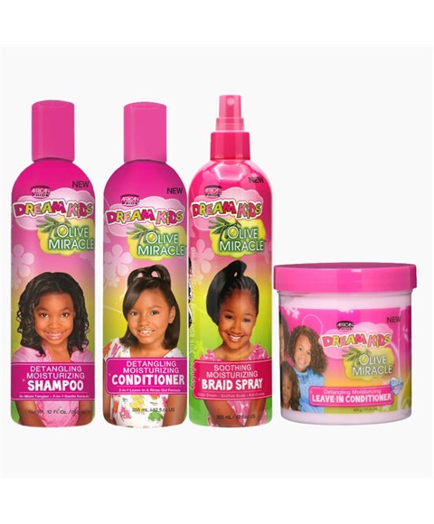 African Pride Dream Kids Detangling Wash Day Bundle