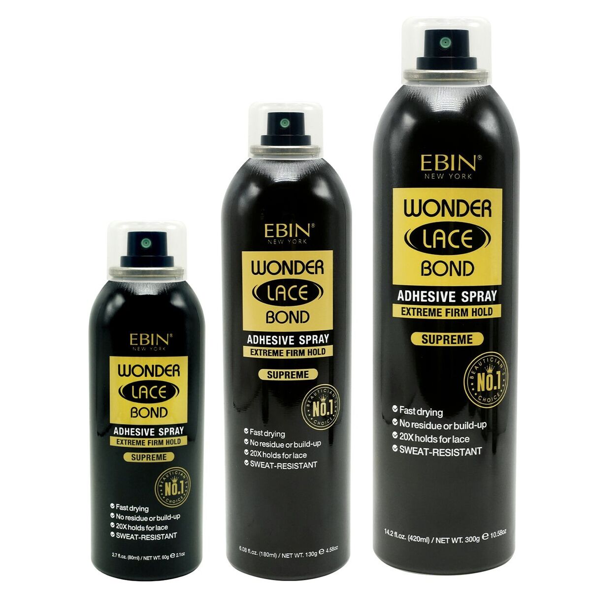 EBIN New York | Wonder Lace Bond | Adhesive Spray Extreme Firm Hold - Supreme