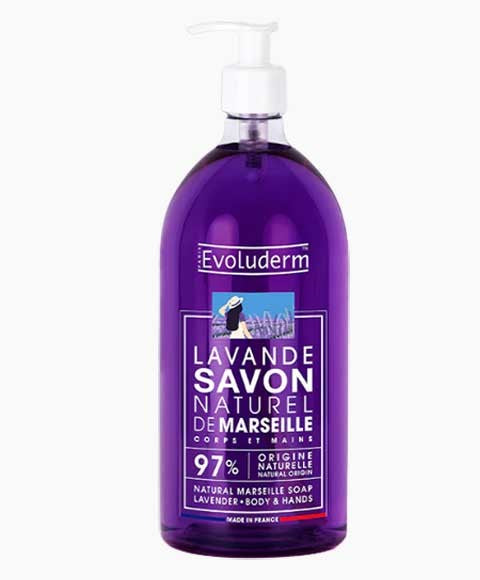 Evoluderm  Lavender Natural Liquid Marseille Soap