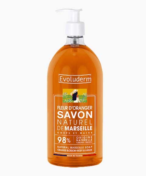 Evoluderm  Orange Blossom Natural Liquid Marseille Soap