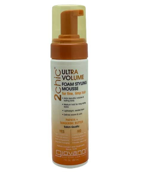 Giovanni 2 Chic Ultra Volume Foam Styling Mousse