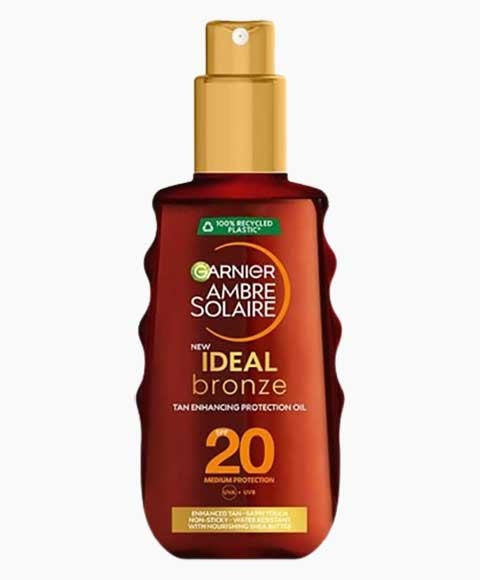 Garnier Ambre Solaire Ideal Bronze Tan Enhancing Protection Oil 20 SPF