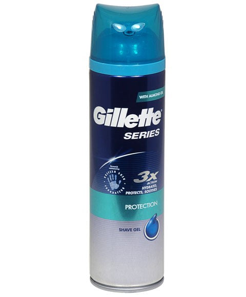 GILLETTE  Series Protection Shave Gel With Almond Oil